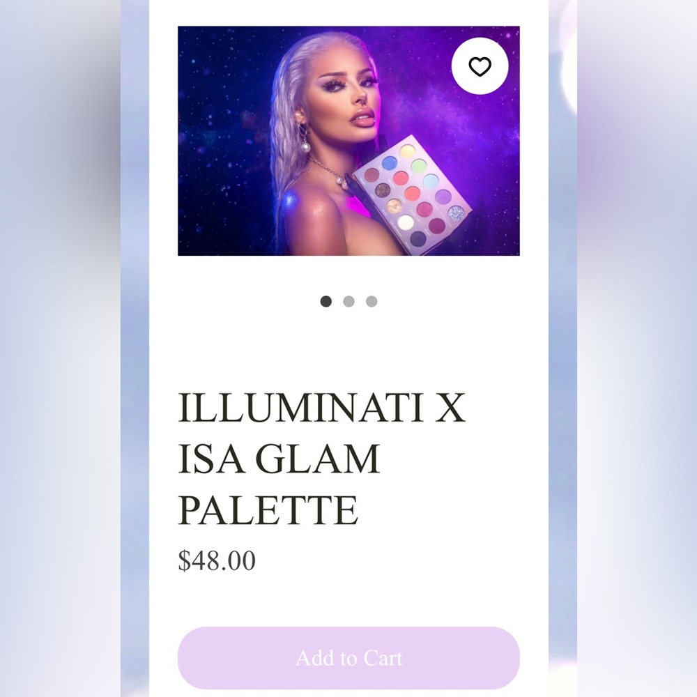 Brand New ILLUMINATI X ISA GLAM PALETTE